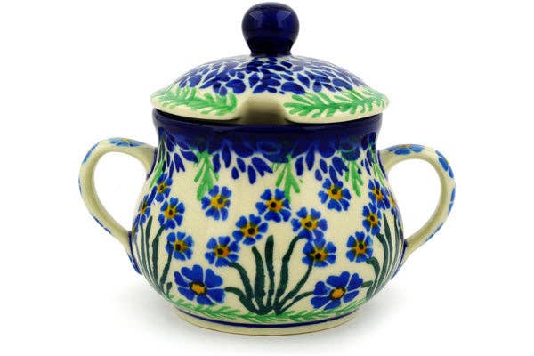Sugar Bowl 7 oz Blue April Showers Theme