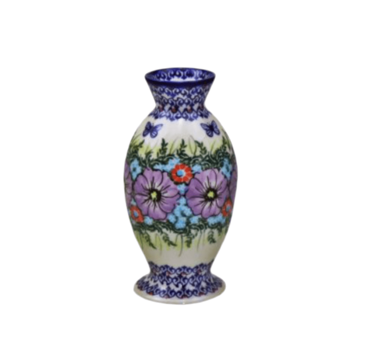 Bolesławiec pottery, VASE,WZ117, WAZON, Agnieszka Oleksiak