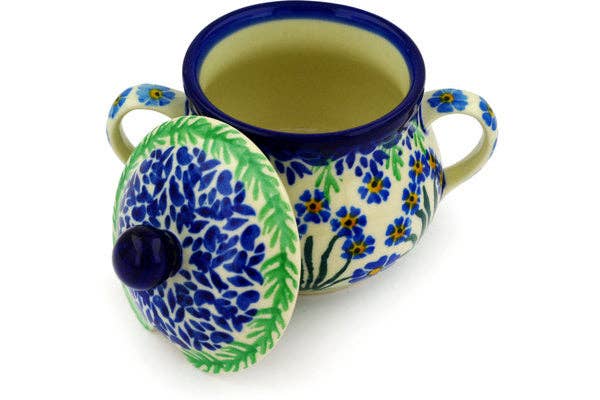 Sugar Bowl 7 oz Blue April Showers Theme