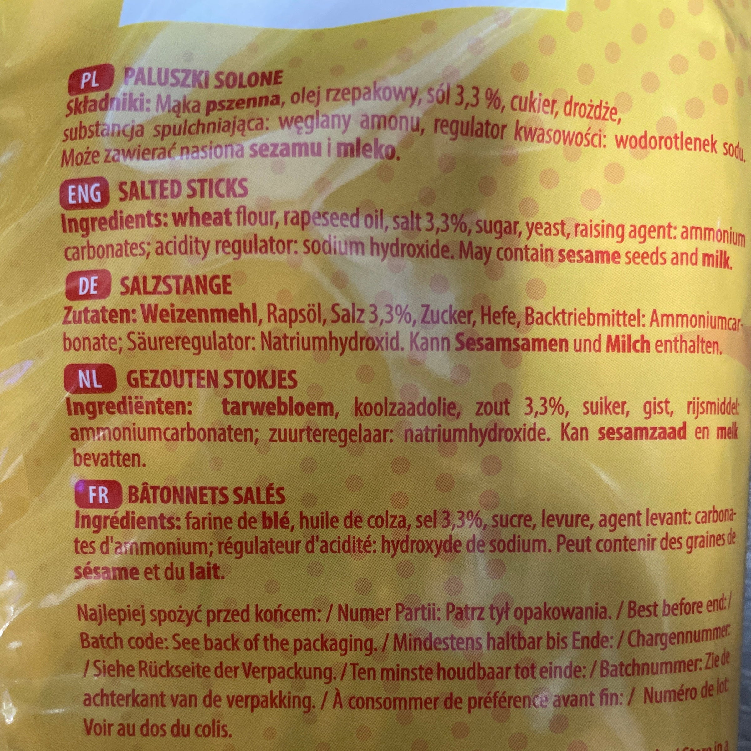 PALUSZKI SOLONE,SALTED STICKS, SPIZZY, 300G