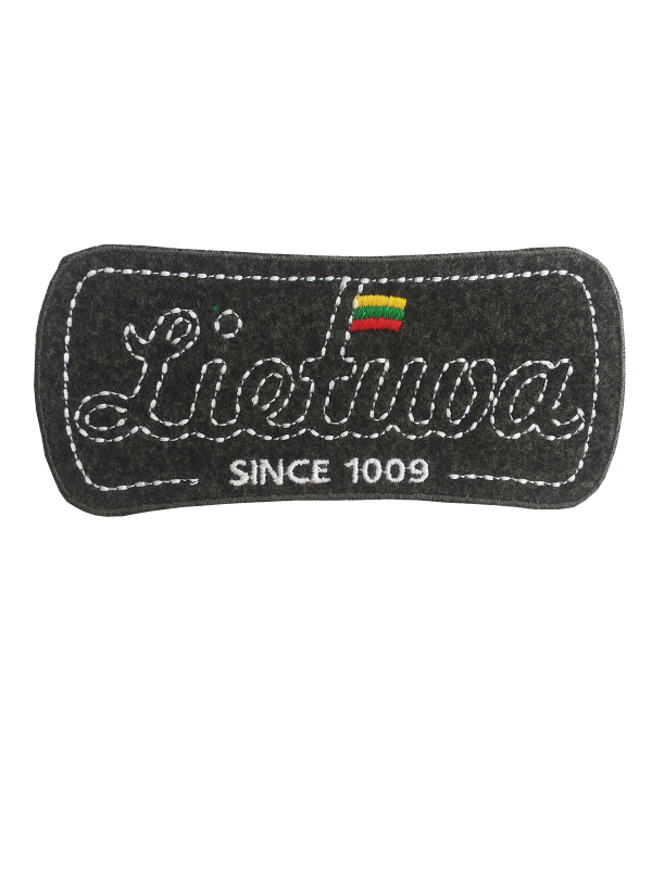 Patch Embroidered Lithuania from felt