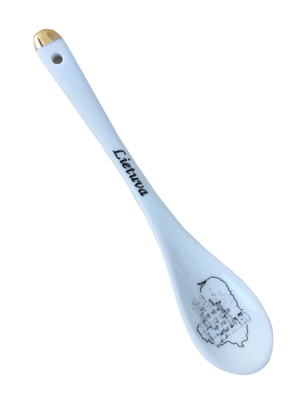 Porcelain spoon for coffee "Lietuva"