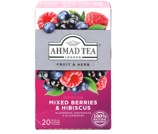 AHMAD Black Tea  "MIXED BERRIES & HIBISCUS", Sri Lanka, 20tb