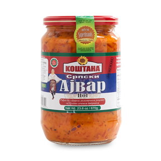 Kostana Serbian Ajvar Hot 670g