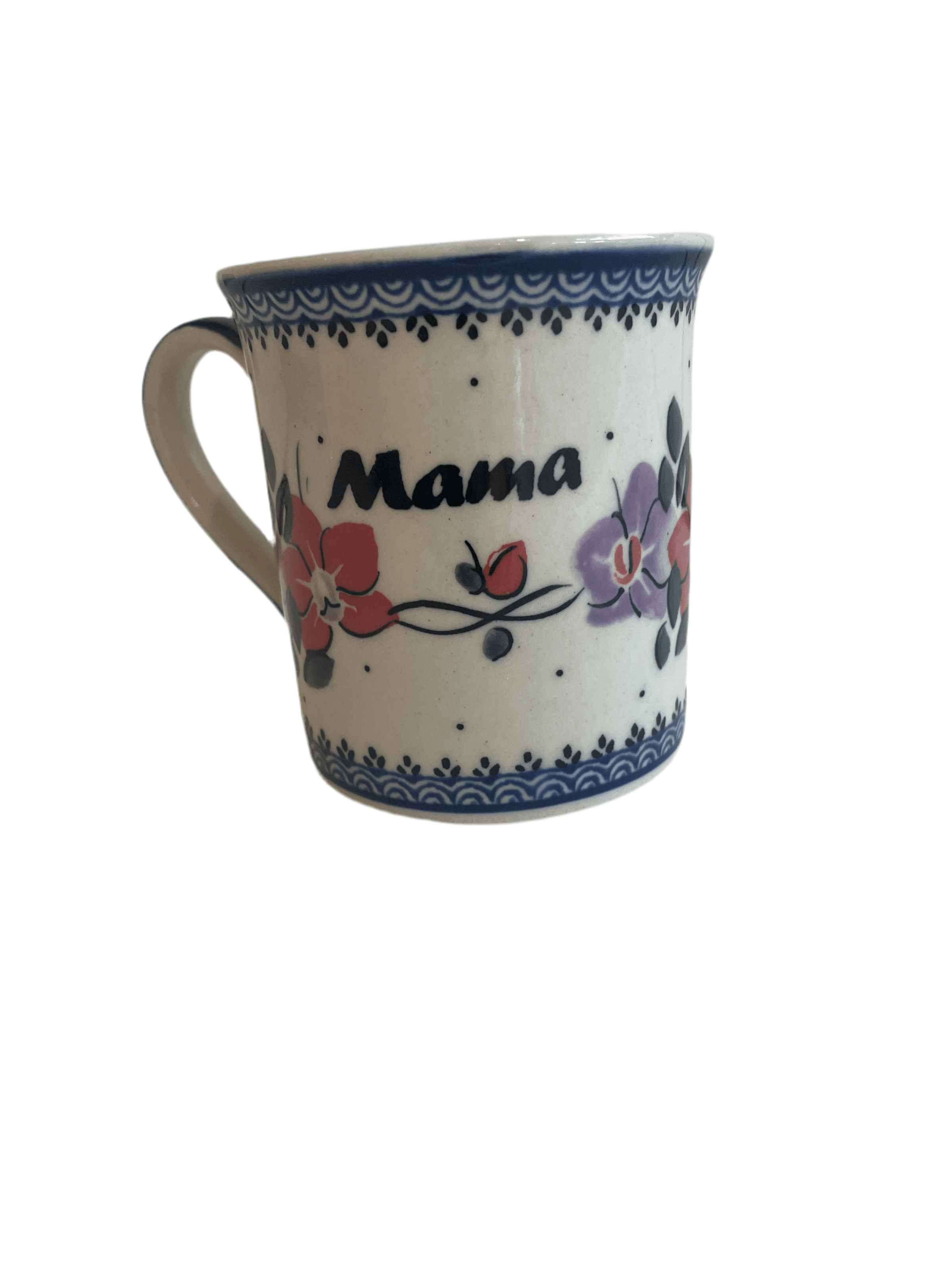 Polish pottery,Boleslawiec, KUBEK, ANIESZKA WISZNIEWSKA