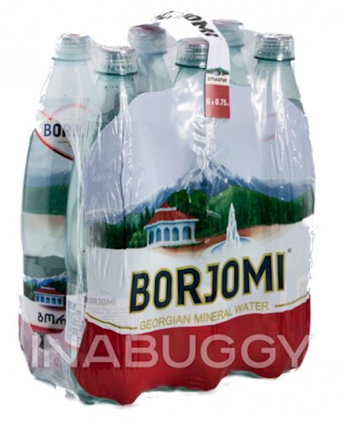 MINERAL WATER "BORJOMI" CARBONATED PLASTIC BOTLE 1.25L