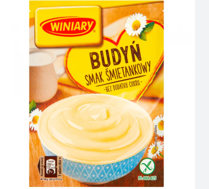 BUDYN SMIETANKOWY BEZ CUKRU, CREAM PUDDING SUGAR FREE, WINIARY