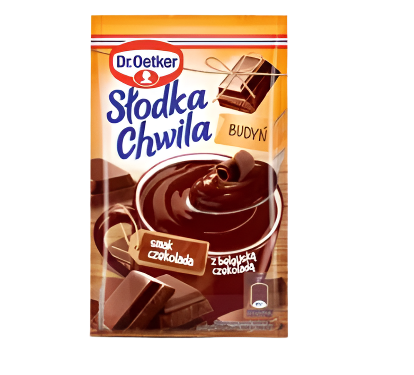 BUDYN CZEKOLADOWY, CHOCOLATE PUDDING,SLODKA CHWILA, DR. OETKER