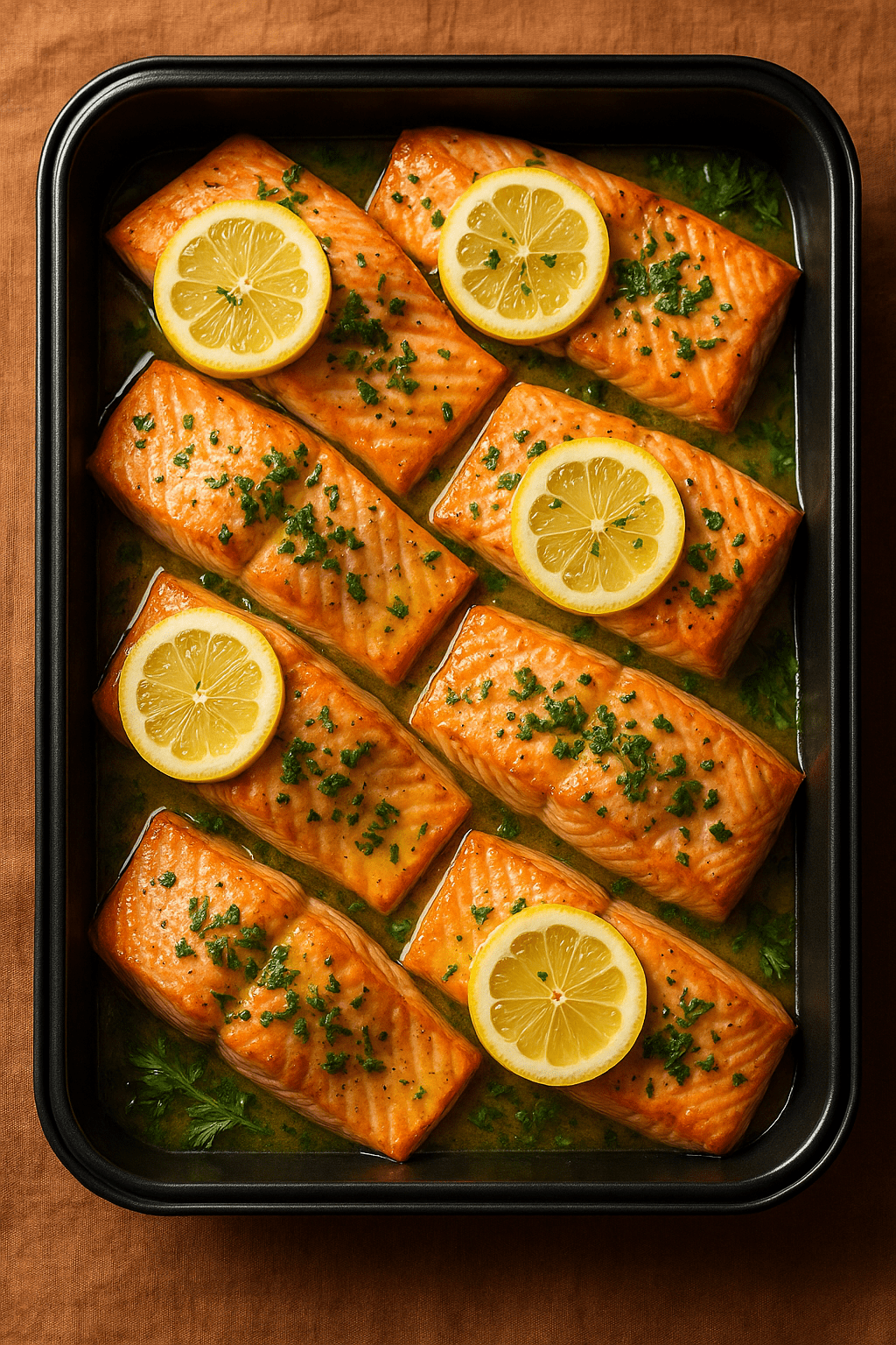 Baked Salmon with Lemon Butter