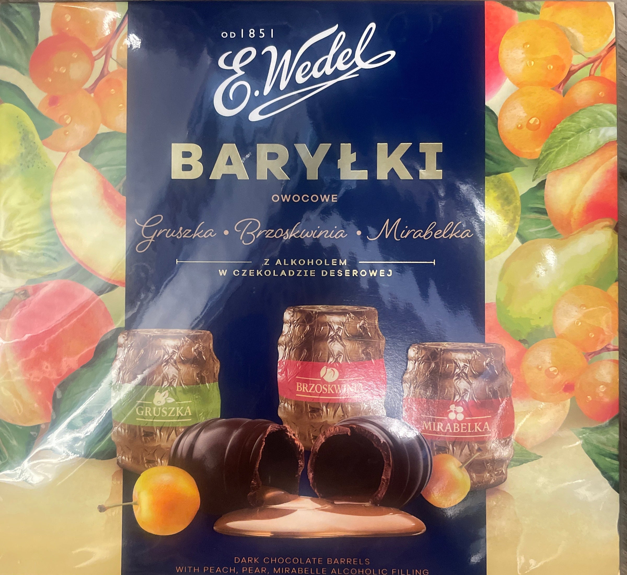 Barylki/berrels, owocowe, fruit flavor, Wedel, 200g