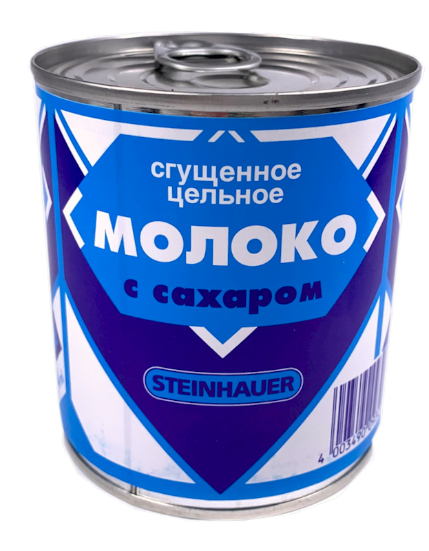 CONDENSED MILK, SWEETENED, STEINHAUER, LATVIA, 397G