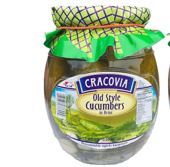 CRACOVIA OLD STYLE CUCUMBERS IN BRINE,STAROPOLSKIE OGORKI KISZONE.720G