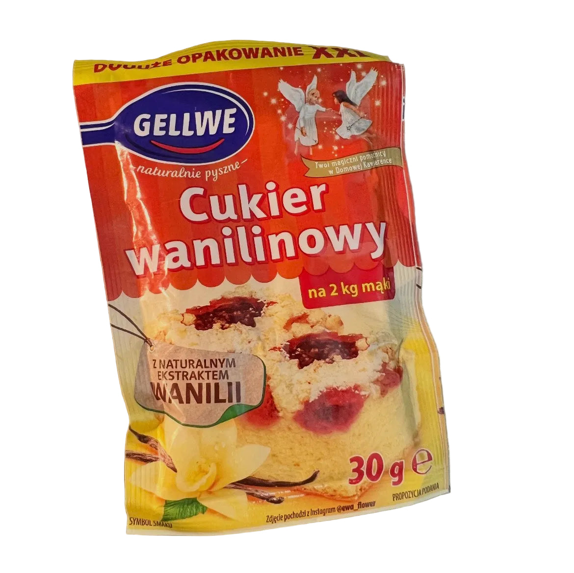 CUKIER WANILIOWY, VANILLA SUGAR 30G, GELLWE