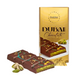 Dubai chocolate bar with packaging on a gray surface
