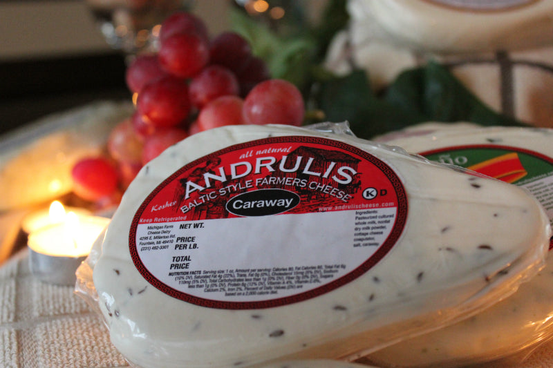 FARM CHEESE ANDRULIS CARAWAY 8OZ