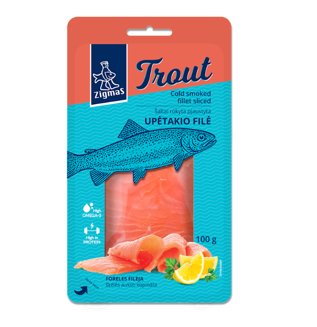 Cold Smoked Trout Zigmas 100g
