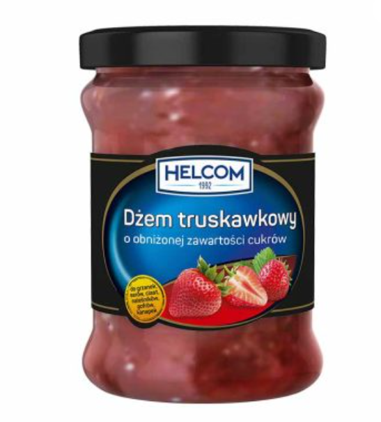Dzem truskawkowy o obnizonej zawartosci cukrow 320g / Strawberry jam