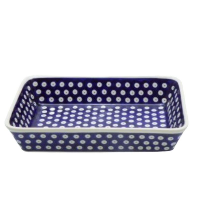 Bolesławiec pottery, POLMISEK,DISH,PL108,NAVY BLUE,GRANATOWA