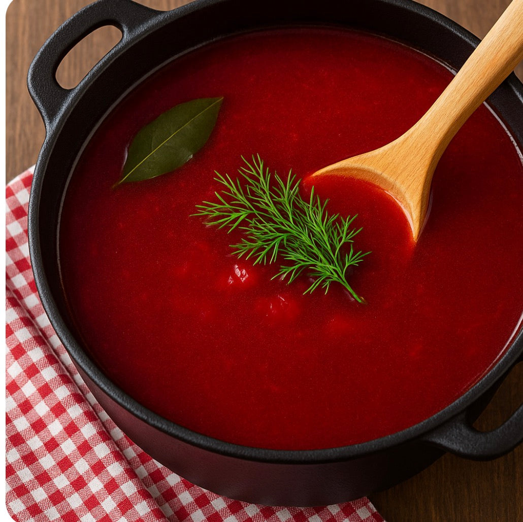 Red borscht soup 32 oz (Christmas order)