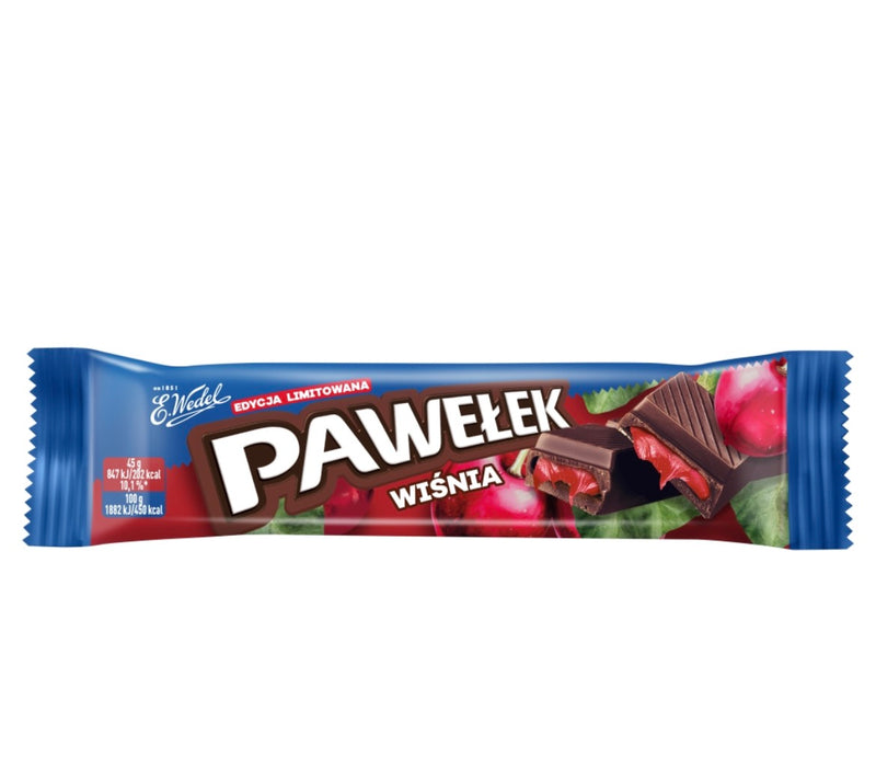 PAWELEK MILK CHOCOLATE CHERRY BAR