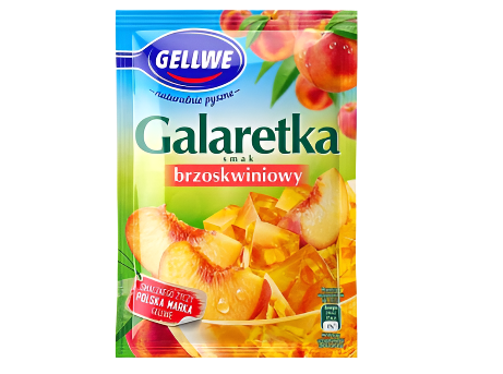 GALARETKA BRZOSKWINIOWA, PEACH JELLY, GELLWE