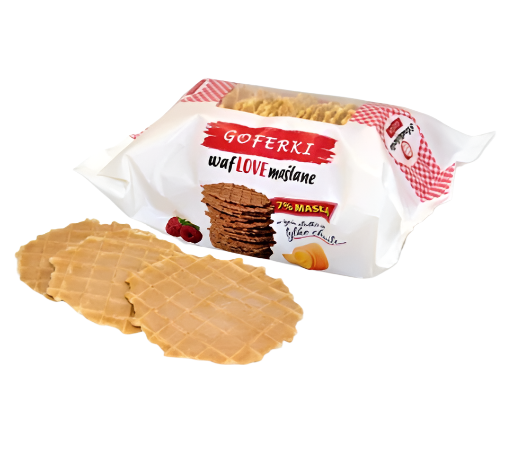 GOFERKI WAFLOWE MASLANE, BUTTER WAFFLE COOKIES, 70G