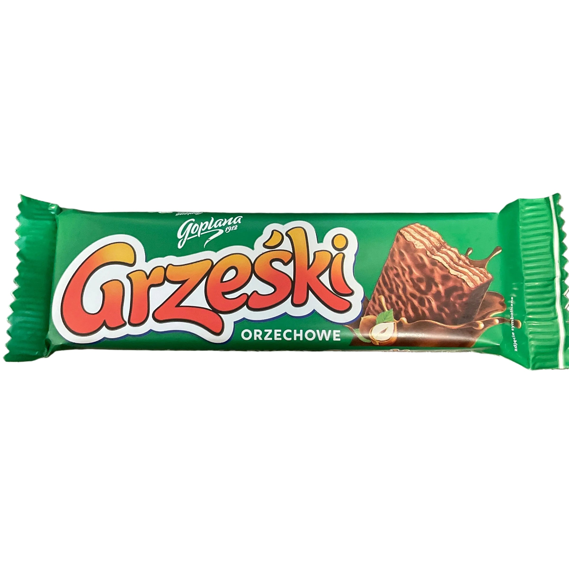 GOPLANA GRZESKI ORZECHOWE W CZEKOLADZIE MLECZNEJ,HAZELNUT WAFERS IN MILK CHOCOLATE, 36G