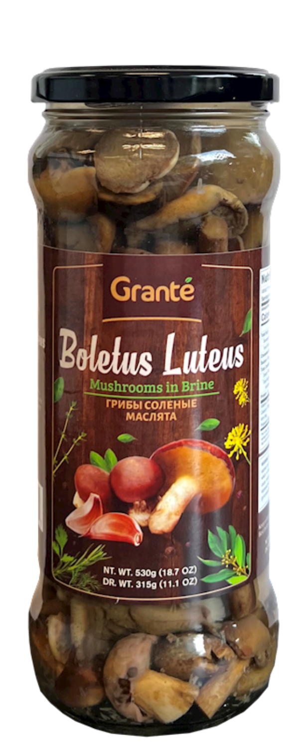 GRANTE Mushrooms Boletus Luteus In Brine, 580ml Jar