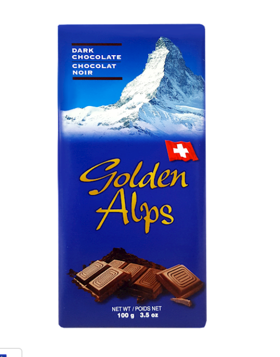 Golden Alps Dark Chocolate from Switzerland