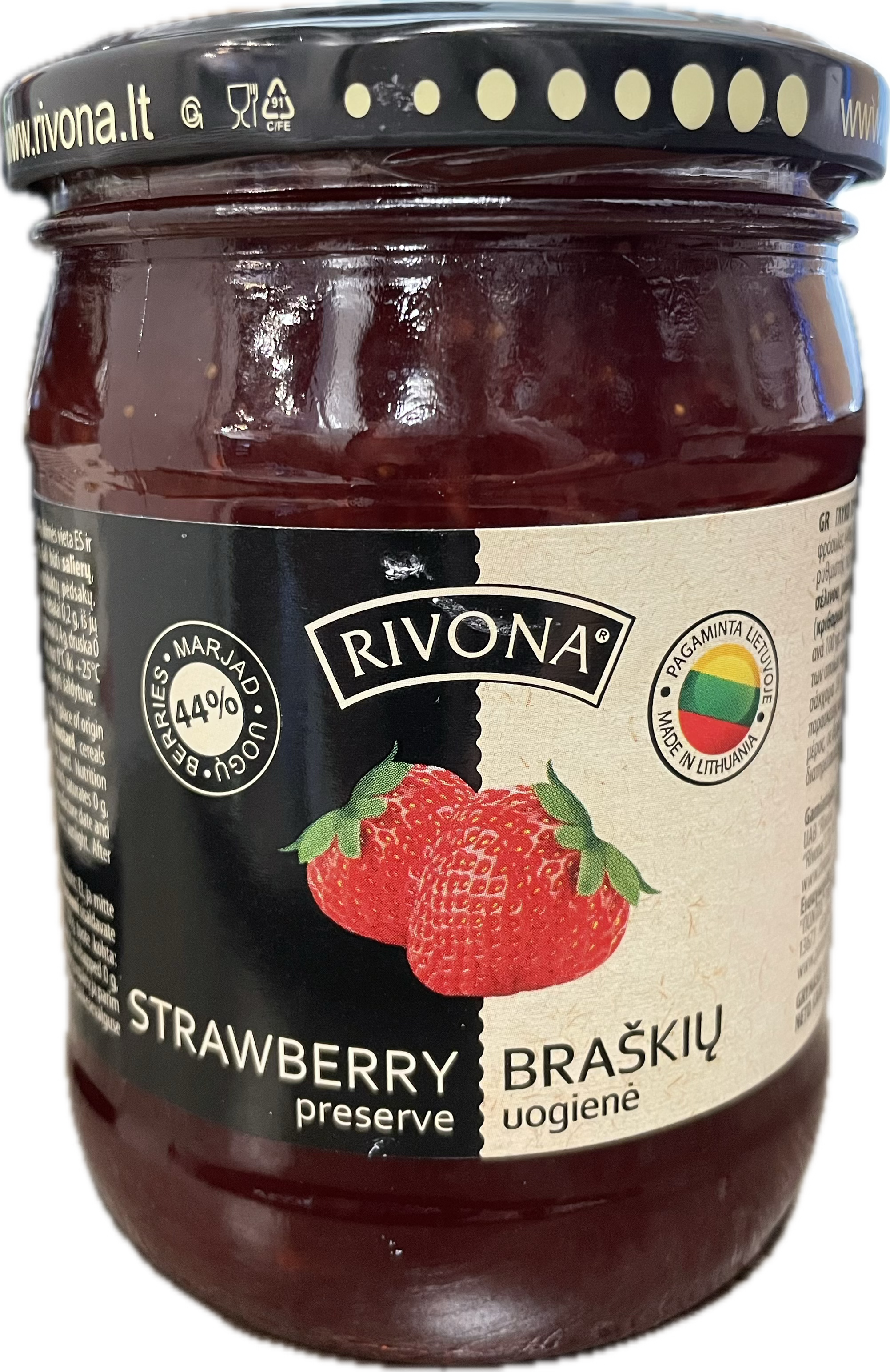 Strawberry Preserve,RIVONA 580g
