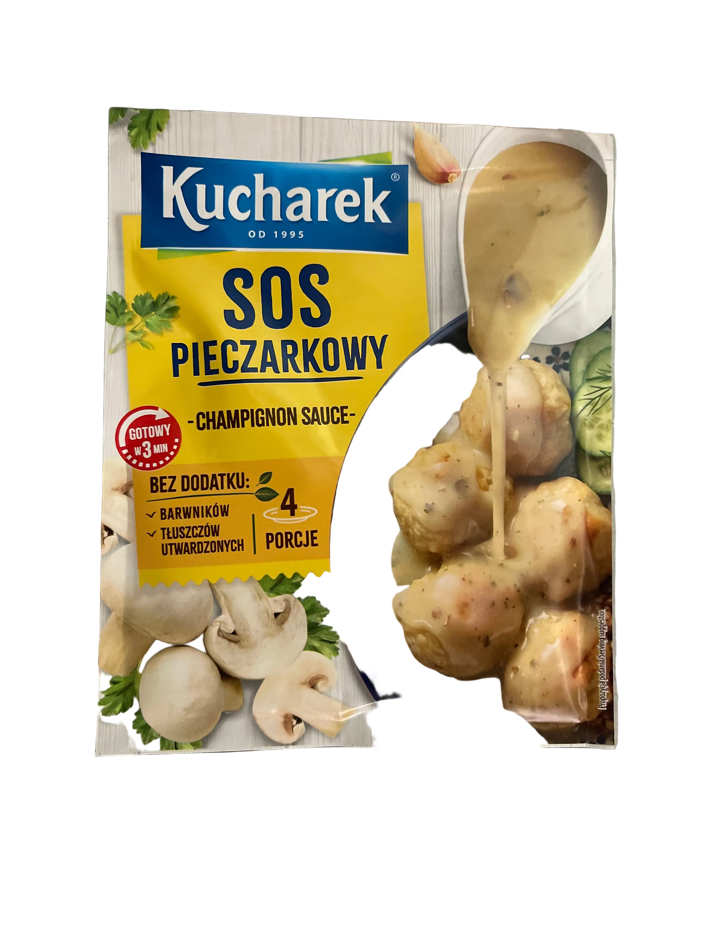SOS PIECZARKOWY KUCHAREK, MUSHROOM SAUCE,PRYMAT, 28G