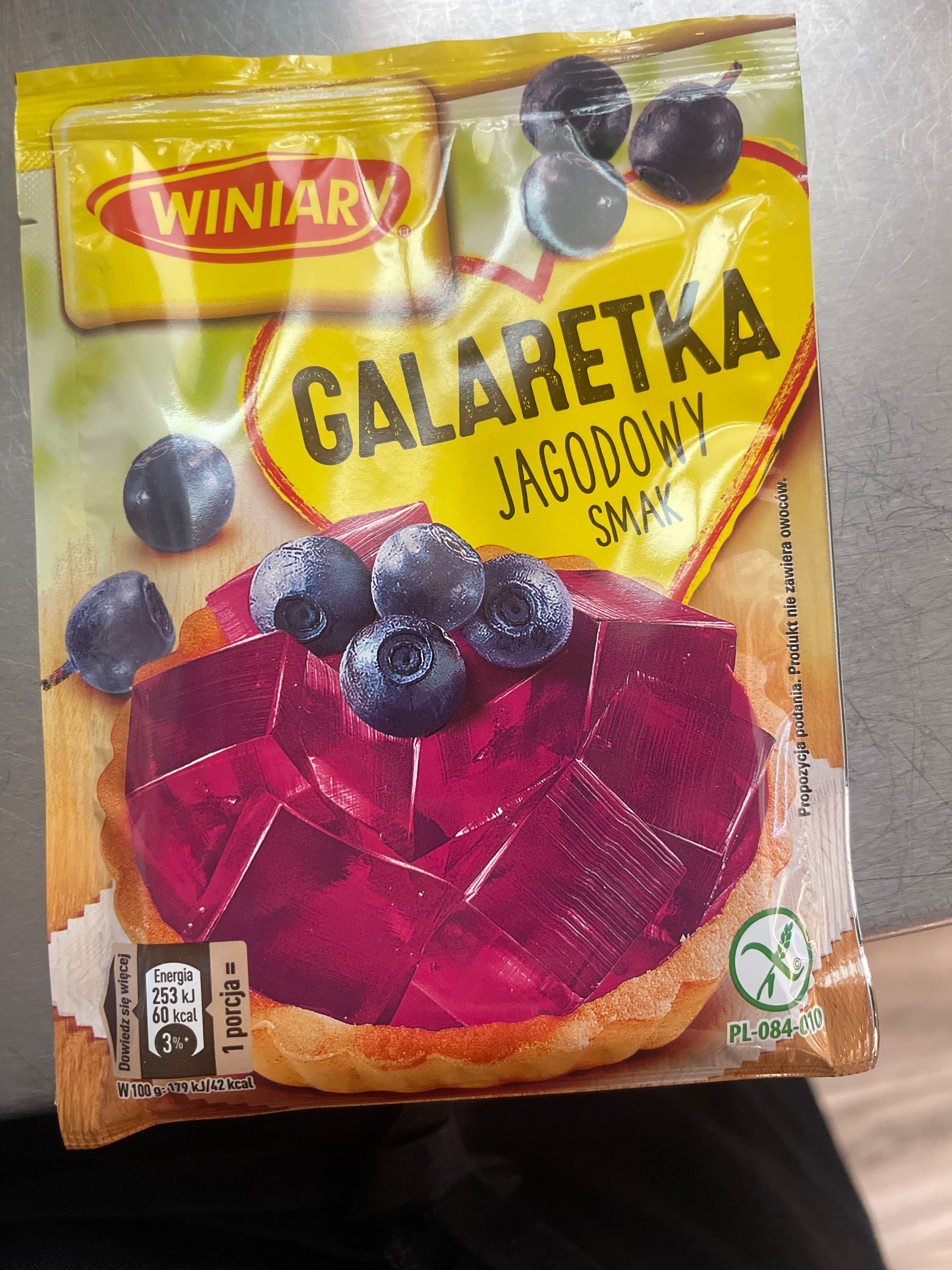 GALARETKA JAGODOWA, BLUEBERRY JELLY, WINIARY,71G