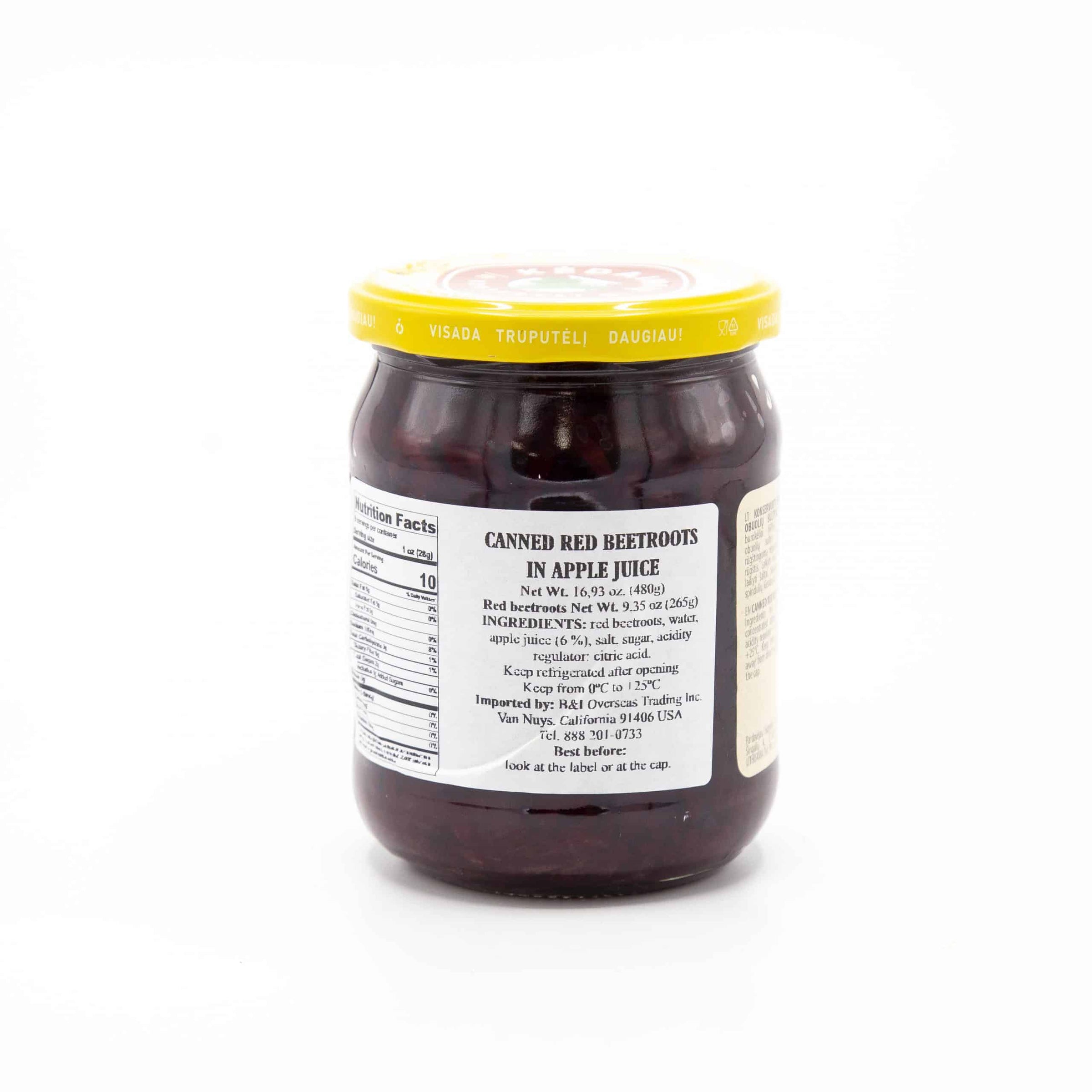 RED BEETROOTS in APPLE JUICE