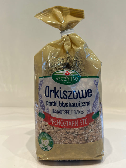 PLATKI BLYSKAWICZNE ORKISZOWE,WHOLEGRAIN SPELT FLAKES
