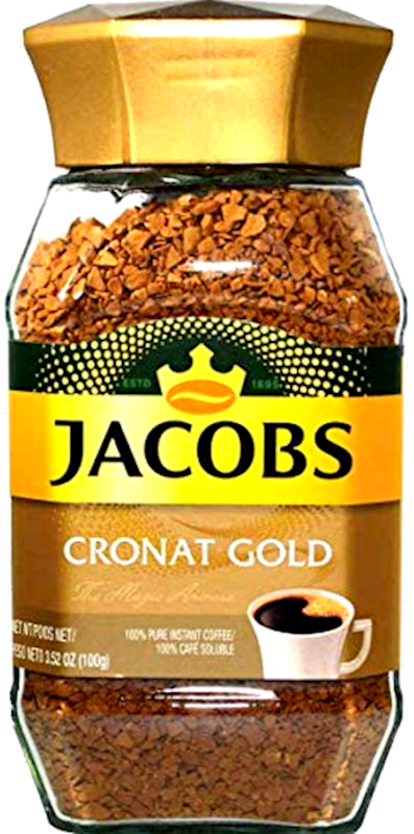 JACOBS Instant Coffee Cronat Gold , Germany, 100g Jar
