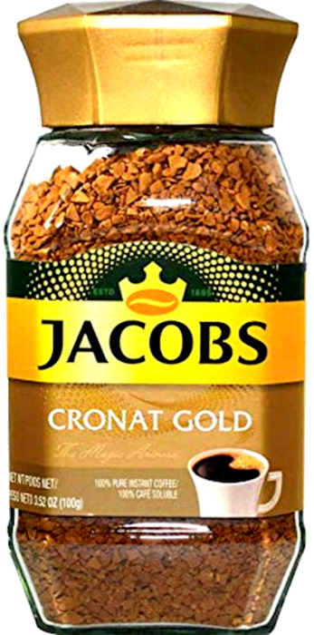 JACOBS Instant Coffee Cronat Gold , Germany, 100g Jar