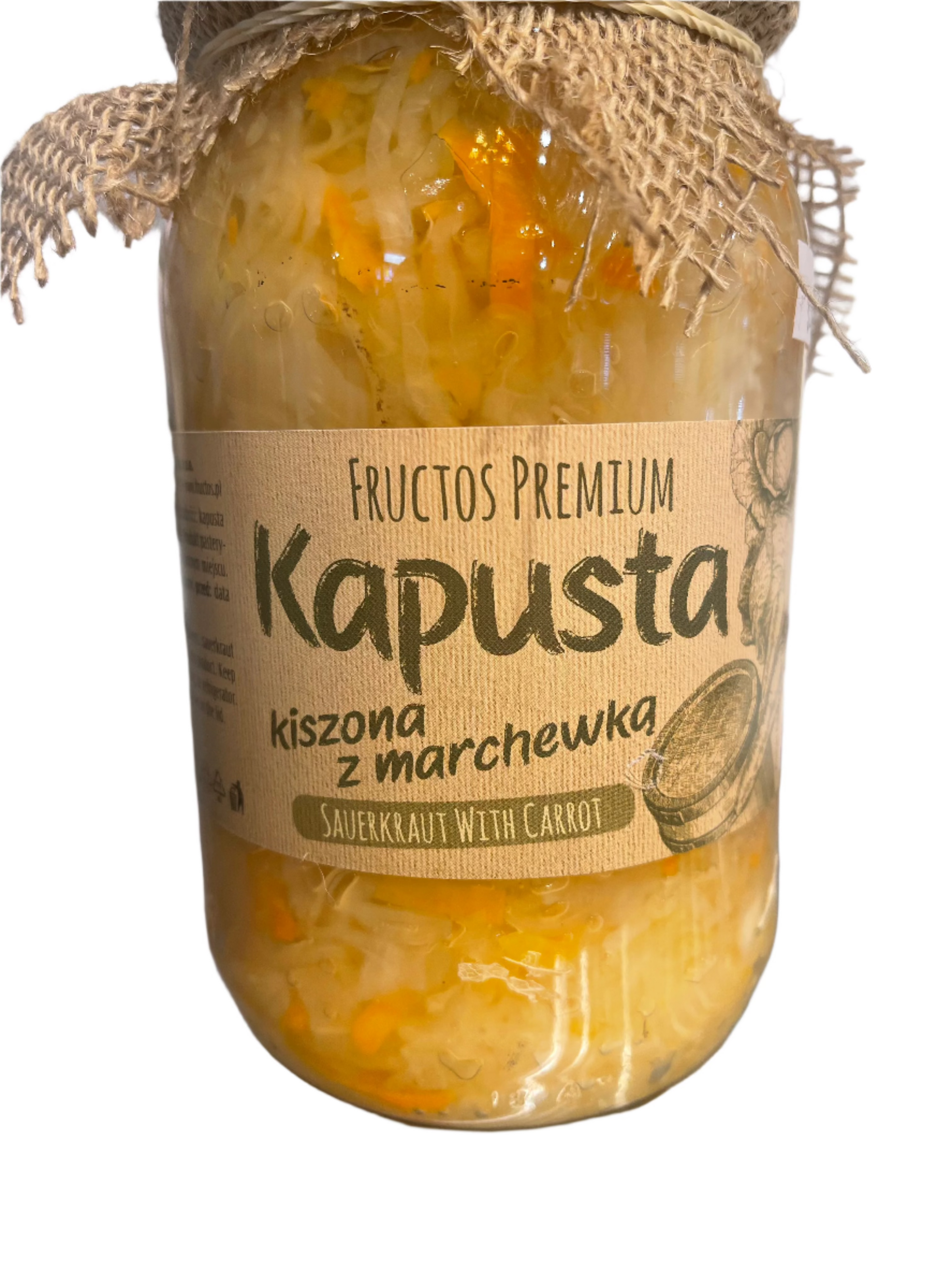 KAPUSTA KISZONA Z MARCHEWKA, SAUERKRAUT WITH CARROT,FRUCTOS