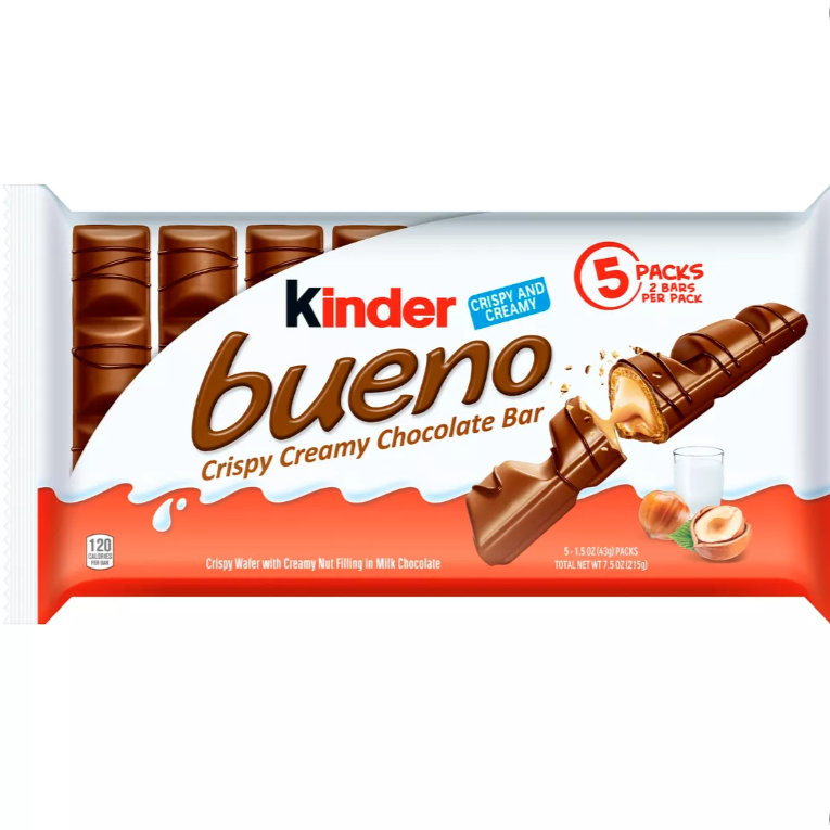 KINDER BUENO, CHOCOLATE BAR, 215G