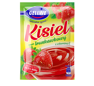 KISIEL TRUSKAWKOWY,GELLWE, STRAWBERRY SOFT JELLY