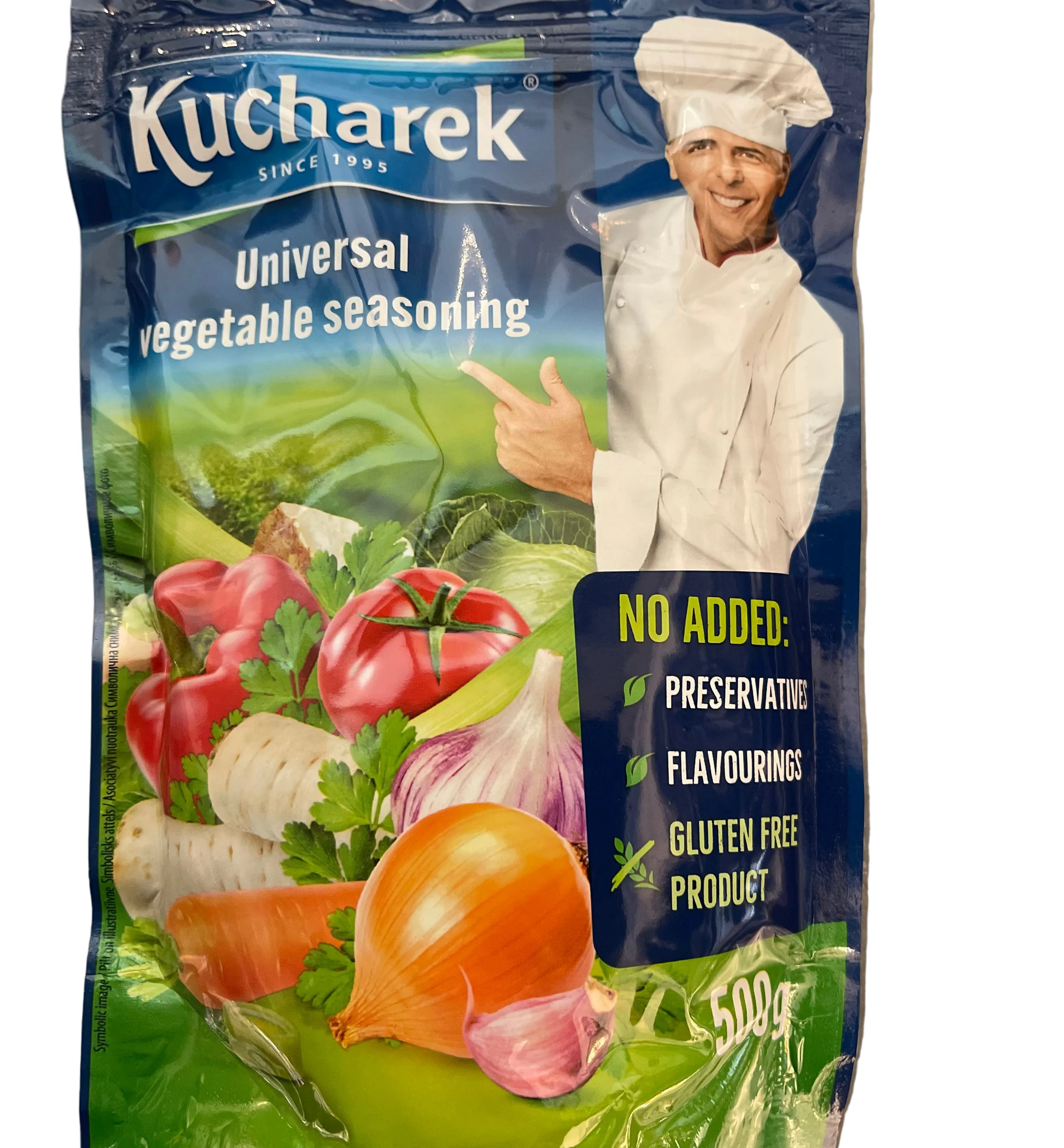 KUCHAREK PRZYPRAWA DO POTRAW, UNIVERSAL VEGETABLE SEASONING, 500G