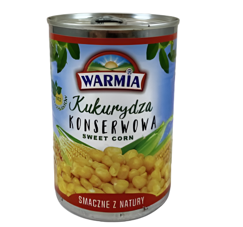 KUKURYDZA KONSERWOWA,CANNED CORN,WARMIA,400G