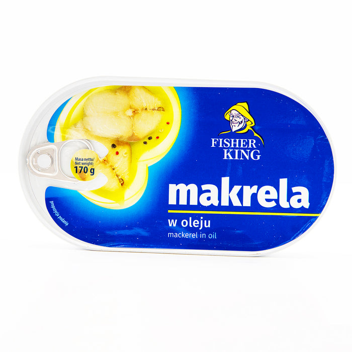 FISHERKING Mackrel in Oil, MAKRELA W OLEJU, 170g