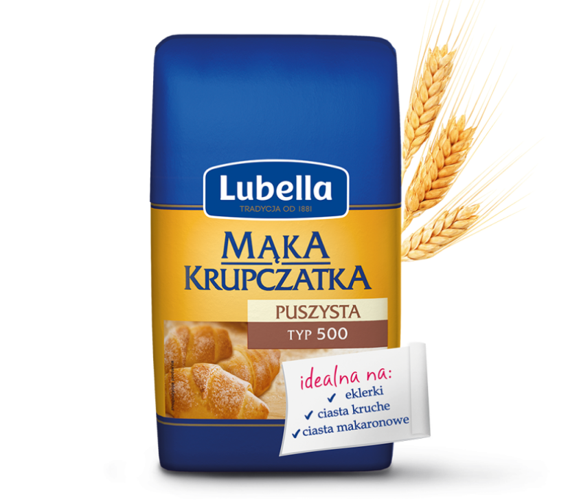 MAKA KRUPCZATKA PUSZYSTA,TYP500,1KG, KRUPCZATKA FLOUR,LUBELLA
