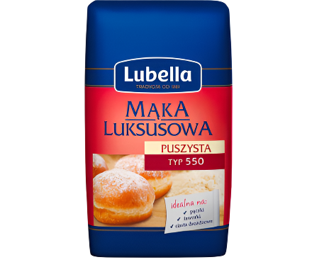 MAKA LUKSUSOWA PUSZYSTA,TYP500,1KG, LUKSUSOWA FLOUR,LUBELLA