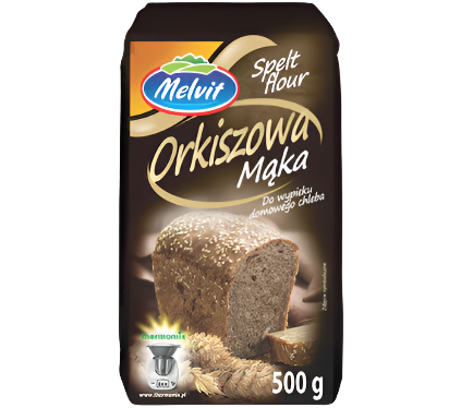 MAKA ORKISZOWA,SPELT FLOUR,MELVIT,500G