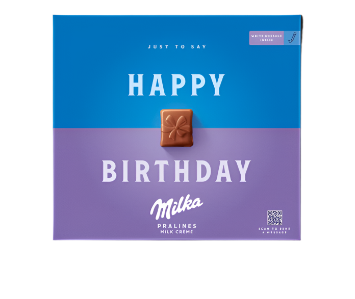 MILKA "HAPPY BIRTHDAY" BOMBONIERKA, 110G
