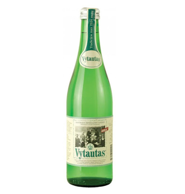Vytautas Carbonated Mineral Water in a distinctive retro 500ml bottle