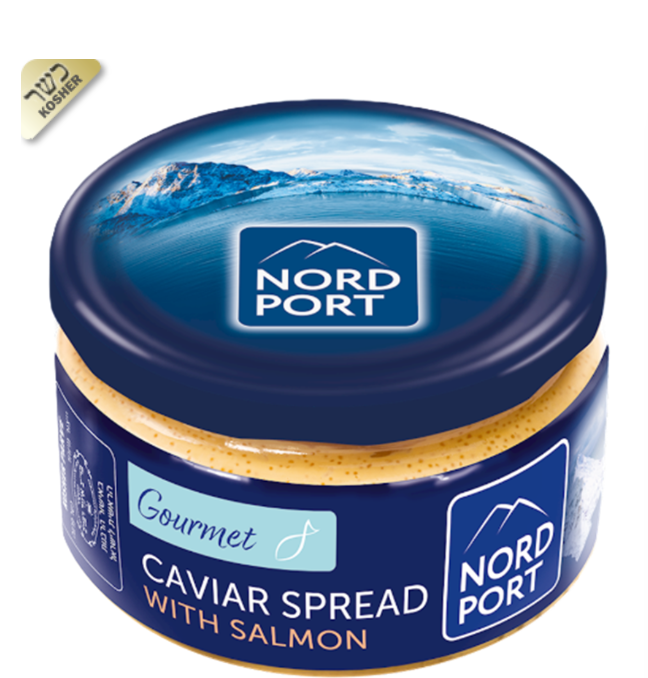 NORD PORT Gourmet Caviar Spread with Salmon ,kosher
