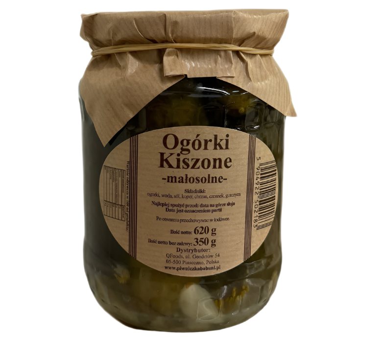 OGORKI KISZONE MALOSOLNE,DILL PICKLES IN BRINE,PIWNICZKA BABUNI