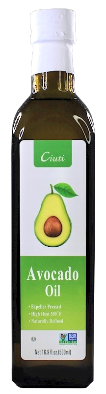 AVOCADO OIL 100%(GLASS), CIUTI, ITALY, 500ML
